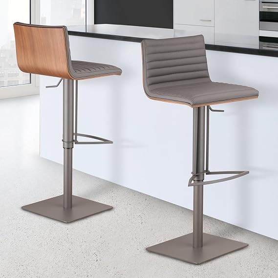 Armen Living Orbea Barstool, Gray