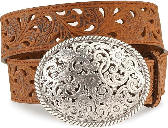 Tony Lama Women's Filigree Trophy, Bark, 36