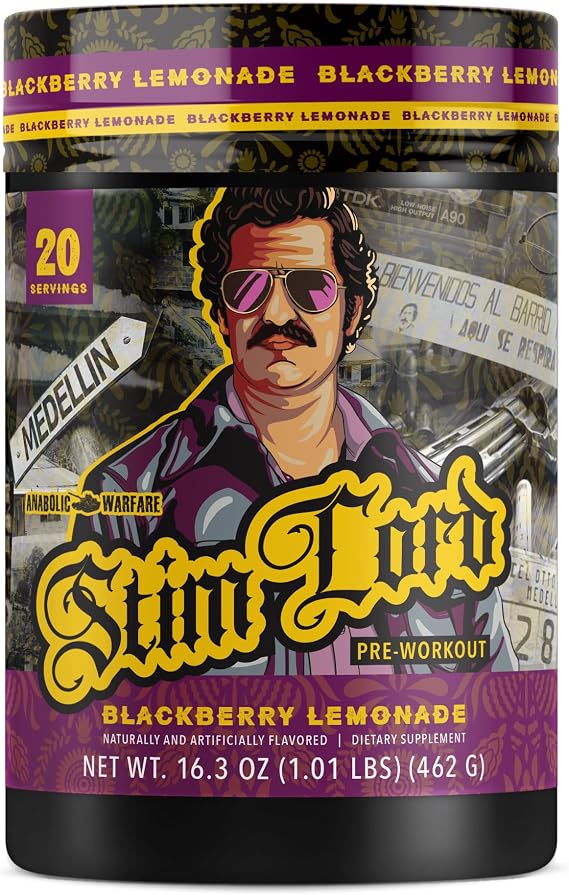 Anabolic Warfare Stim Lord, Pre-Workout (BlackBerry Lemonade - 20 Servings)