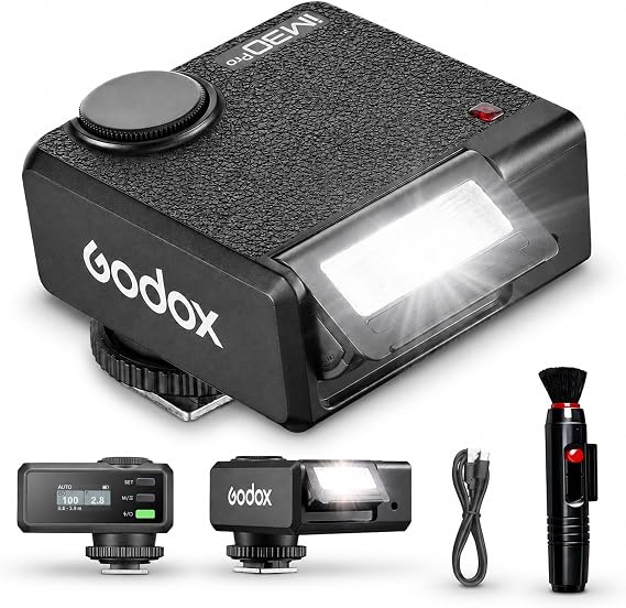 Godox Flash Godox iM30 Pro iM30Pro Mini Camera Flash,for zv1 zve10 | GN15 550 Full-Power Flashes/1.5s Recycle Time/Auto & 1/128 Manual Mode/Type-C Rechargeable/HD Color Screen