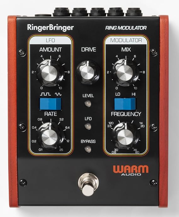 Warm Audio RingerBringer Pedal Analog Ring Modulation Pedal With LFO, MOD, FREQ & RATE Controls