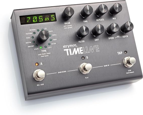 Strymon TimeLine Guitar Delay Pedal with 12 Unique Delay Machines for Electric and Acoustic Guitar, Synths, Vocals and Keyboards