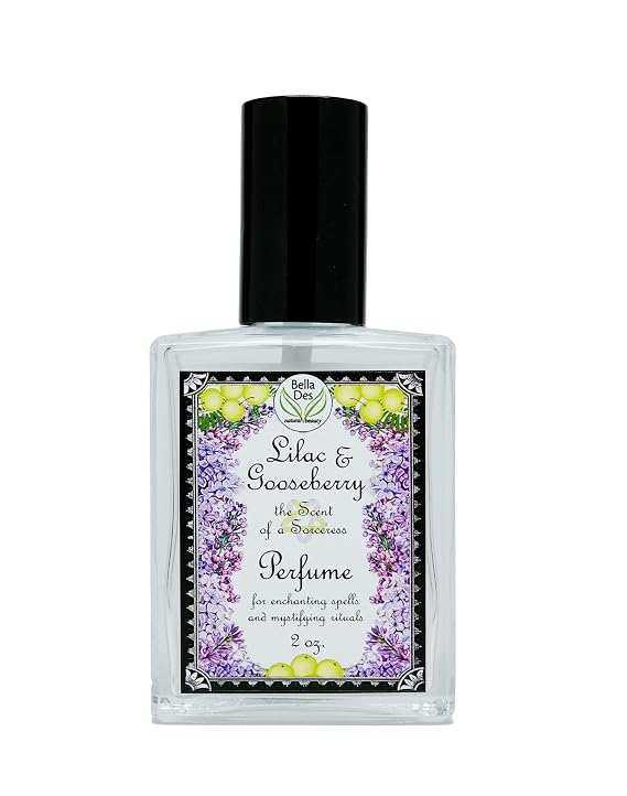 Lilac and Gooseberry Perfume Spray | 2 ounce Glass Bottle | Yennefer's Perfume | Phthalate Free Fragrance | Scent of a Sorceress