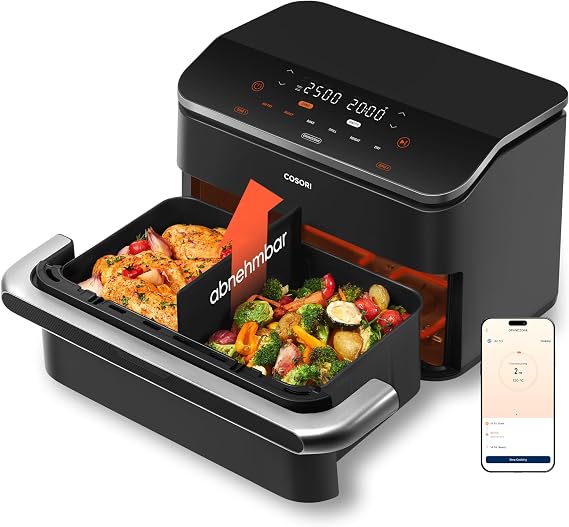 Cosori Airfryer Dual Blaze Twinfry Flexible Chambers 10L