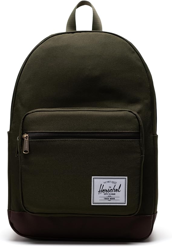 Herschel Supply Co. Unisex Pop Quiz Backpack, Green/Chicory Coffee, 25L