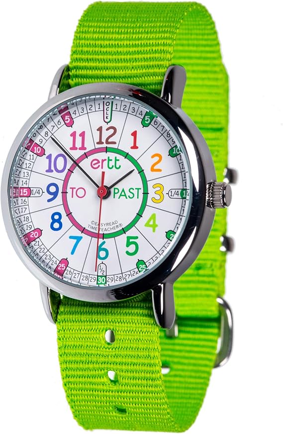 EasyRead Time Teacher Kids' Watches - Analog Teaching Watch for Kids - Learn to Tell Time - 3 Step Time Teacher Watch - Easy To Read Dial