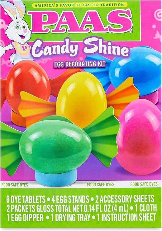 Egg Dye- PAAS Easter Candy Shine Egg Decorating Kit | Color & Shine