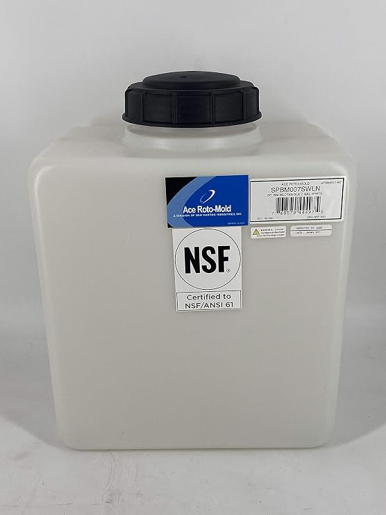 Blow Molded 7 Gallon Rectangle Flat Bottom Tank | SPBM0007-RT