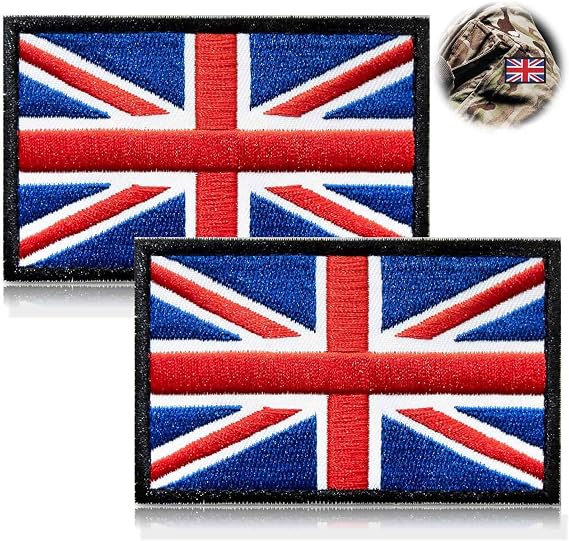 British Union Jack Patch 2 Pcs Tactical Morale Badges