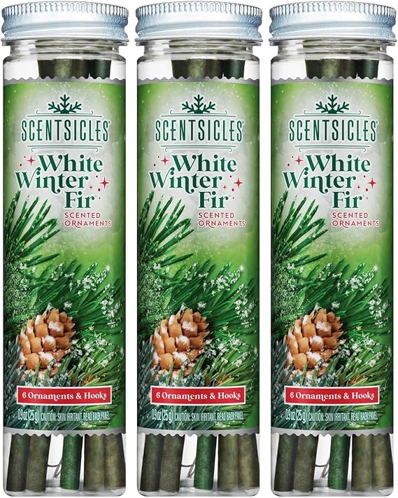 Scentsicles White Winter Fir, 6 Sticks/Bottle (Pack of 3 Bottles)