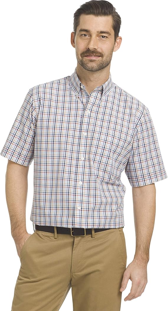 Arrow Men's Hamilton Plaid Short Sleeve Shirt