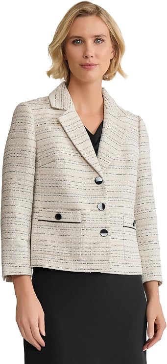 Kasper Women's Tweed Three Button Jacket