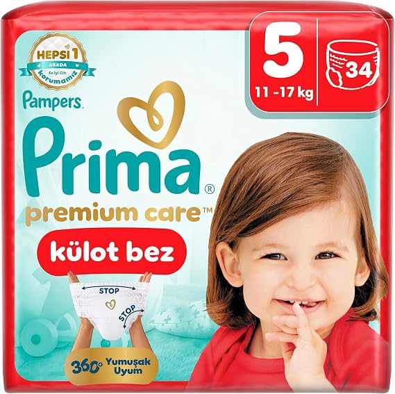Prima Premium Care Külot Bez 5 Numara 34 Adet Bebek Bezi