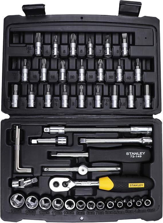 Stanley 46-Piece 1/4 Drive Metric Socket Set