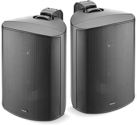 Focal 100 OD6 6.5 in IP66 Black Pair Outdoor Speaker Bundle