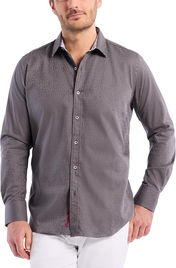 Robert Graham Men's Windsor Classic Fit Long Sleeve Shirt Button