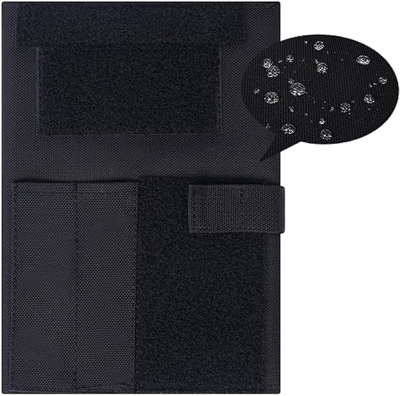 VEPKOIT Army Logbook Cover, Military Police Notebook Cover with Pouch