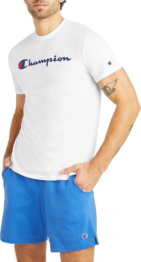 Champion Men's T-Shirt, Powerblend, Soft, Graphic T-Shirt, Most Comfortable T-Shirt for Men