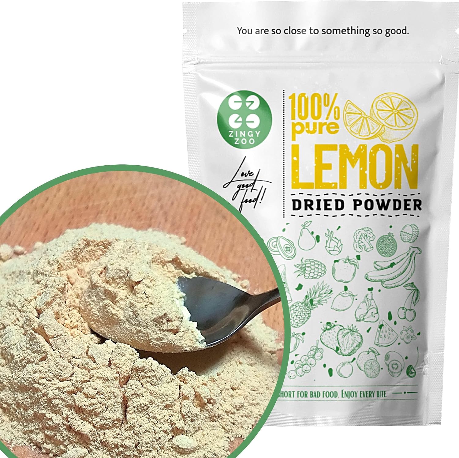 Pure Whole Dried Lemon Powder | Whole Dried Fruit as Lemon Zest | Lemon Peel Powder - for Turkish Tea, Cheesecake, Cake Topping, Protein Smoothies, Clensing Powder, Lemon Tea Powder fine Powder