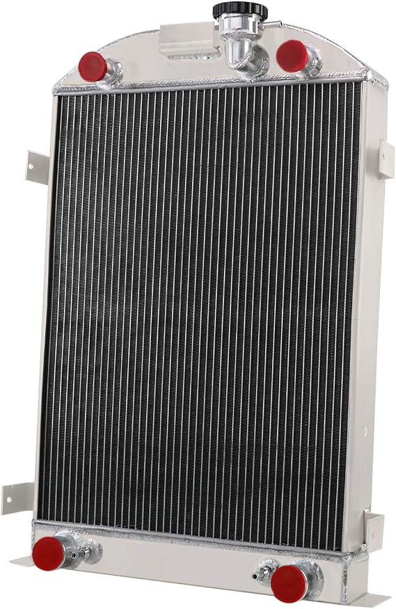 4 Row Aluminum Radiator for Ford Model A Flathead 28"Height V8 Engine 1930 1931 30 31