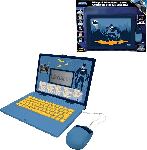Lexibook, Batman Educational Laptop for Kids, JC598BATi2