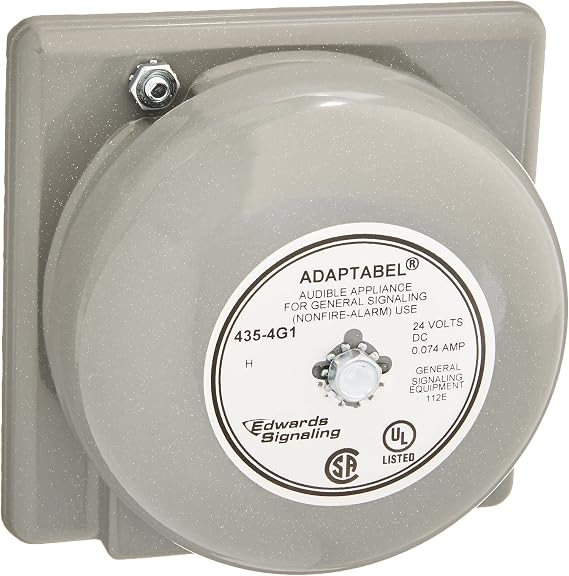 Edwards Signaling 435-4G1 Bell 4" 24 V DC