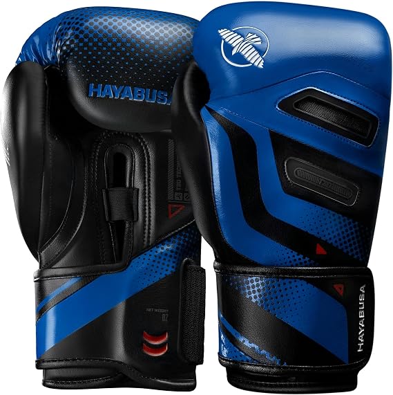 Hayabusa T3D Boxing Gloves for Men and Women Wrist and Knuckle Protection, Dual Splinted Wrist Support, Cloud-Like Knuckle Padding