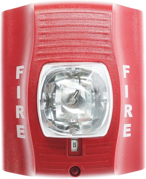 System Sensor SR SpectrAlert Wall-Mt Selectable Strobe 12/24V, Red