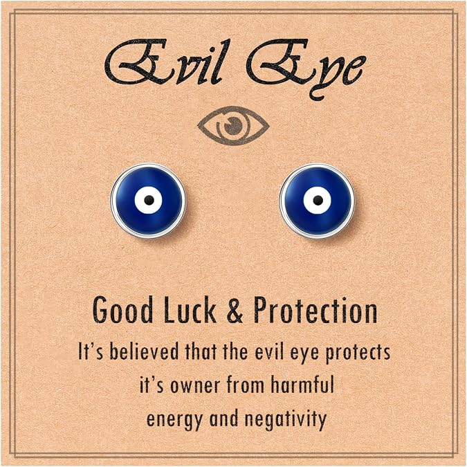 Evil Eye Earrings for Women Protection Ojo Turco Turkish Jewelry