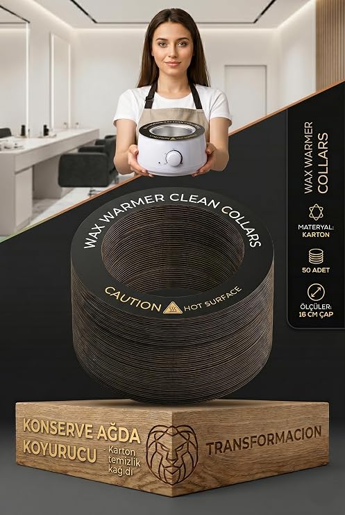 Transformacion Ağda Isıtıcı Koruyucu Yaka 50 Adet, Konserve Ağda Makinesi Temizlik Kartonu 720976