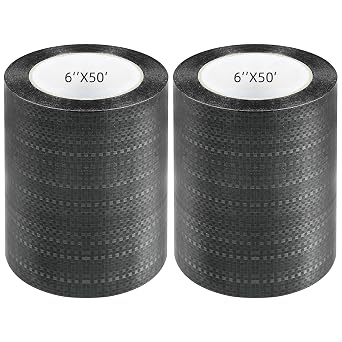 2 Pcs RV Underbelly Tape 6 Inch x 50 Feet, Heavy Duty Underbody Repair Tapes, Waterproof Durable Belly Tape with Permanent Sealing Adhesive for RV, Mobile Home, Car, Truck, Boat, Tear Repair Patch