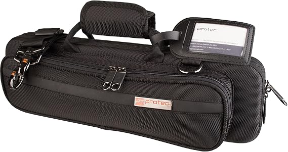 Protec Flute Slimline PRO PAC Case (Fits B or C Foot), Black, Model PB308