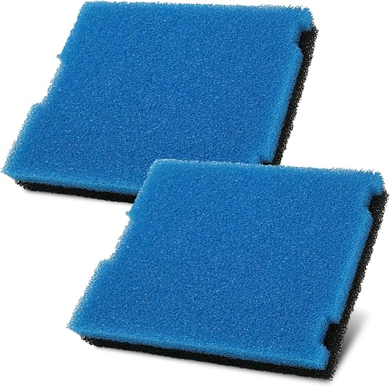 2 Pack Pond Foam Flat Box Filter Pads for Tetra 19015 SF1 SPF1 26592 19043 Submersible Flat Box Filter, FK5 FK6 Filtration Fountain Kits, Coarse and Fine Foam Pond Filter Replacement Pads for Outdoor