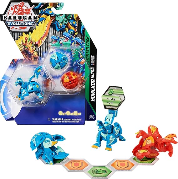 Bakugan Starter Pack 3-Pack, Fused Hydorous x Thryno Ultra,