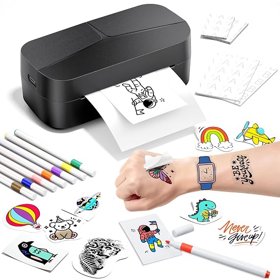 Phomemo TK32 Temporary Tattoo Maker for Kids, Toys for Age 5-12+ Girls