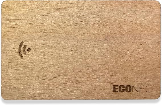 Beech Virtual Business Card | NFC Business Card | Wood Business Card | NFC Business Card | No Monthly Fees