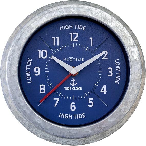 NeXtime Tide 8.7 Inch Wall Clock, Blue
