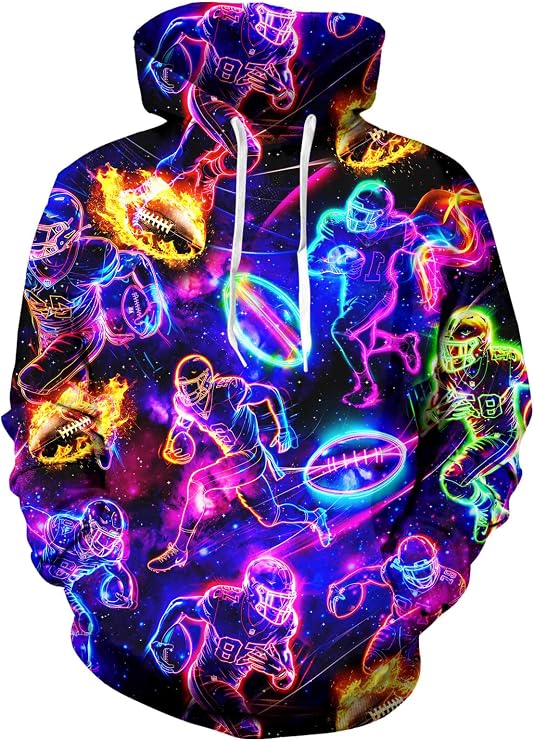Ahegao Mens Hoodies Novetly Sweatshirts for Man 3D Graphics Pullover with Pockets S-4XL