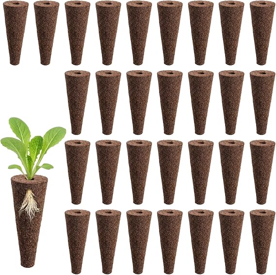 100 Pack Hydroponic Sponges, Hydroponics Growing System, Idoo Hydroponics, Root Grow, Refill Pods for Hydroponic Growing Sponges to Tomatoes Strawberries Basil Mint & Herbs
