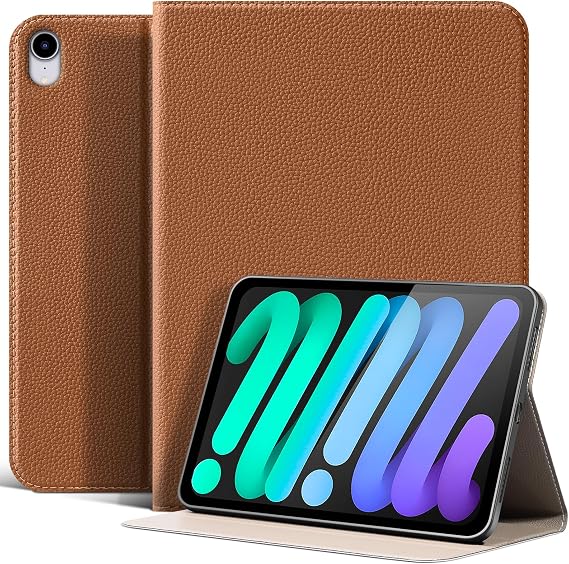 Case for iPad mini 7 (A17 Pro) 2024, iPad mini 6th Gen, Brown