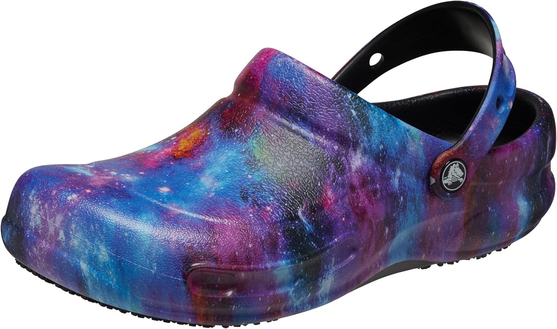 Crocs Unisex-Adult Bistro Graphic Clogs, Slip Resistant Work Shoes