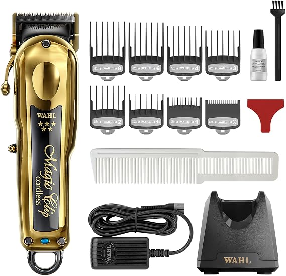 5 Star Gold Cordless Magic Clip [Professional Hair Clippers for Professional Hair Clippers for Fade Cut]