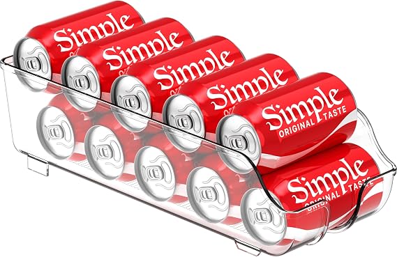 Simple Houseware Soda Can Organizer Dispenser for Refrigerator/Pantry