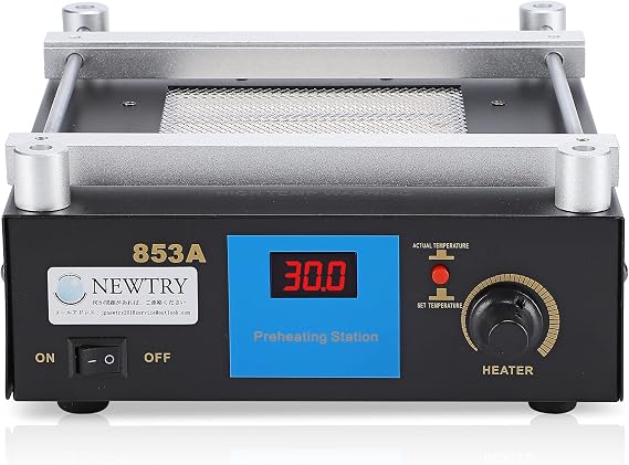 NEWTRY 50C-350C PCB Preheater BGA Rework Station Ceramic Preheating Oven Station Digital Display (220V)