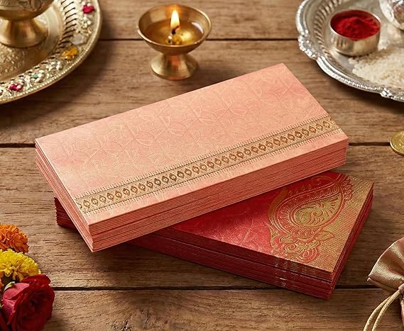 eSplanade Money Gift Envelopes for Cash, Shagun Lifafa - Multi Color Pack of 50 Fancy Envelopes- Perfect for Weddings, Invitations, Photos, Graduation, Baby Shower, Diwali, Eid