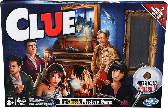 Hasbro Gaming Clue Game, Mystery Board Game, 2-6 Players, 8+ Years