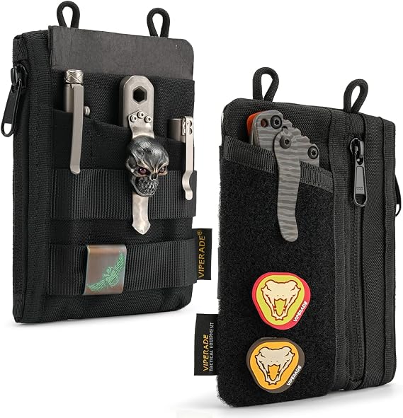 VIPERADE VE16 Pocket Organizer, EDC Pouch with 7 Pockets/Patch Area