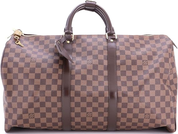 Pre-Loved Keepall Bag Damier 50, Brown