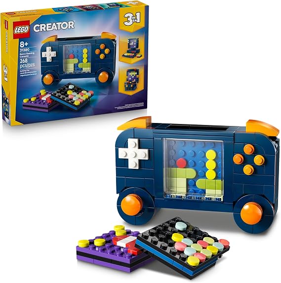 LEGO Creator 3 in 1 Retro Gaming Console Building Toy for Boys & Girls - Kids Build a Console, Mini Arcade Game, or Mini Computer - Gift Idea for Gaming Fans, Ages 8+ 31380