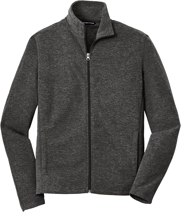 Port Authority Heather Microfleece Full-Zip Jacket